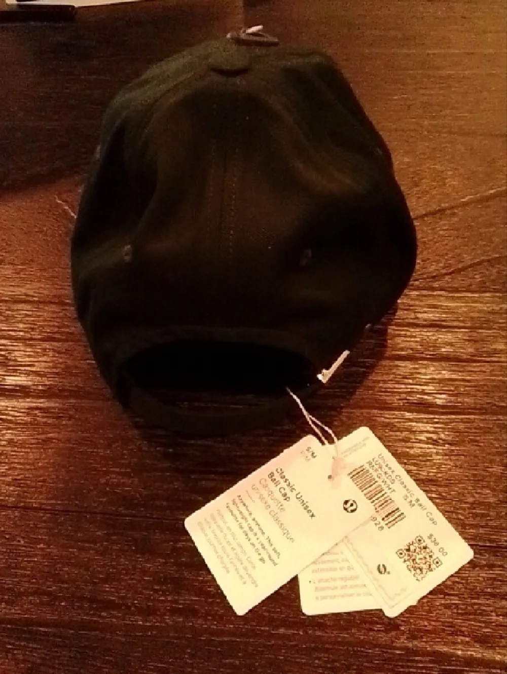 lululemon athletica Dark Green baseball cap Size S/M Unisex RNFG/WHT - Picture 2 of 5
